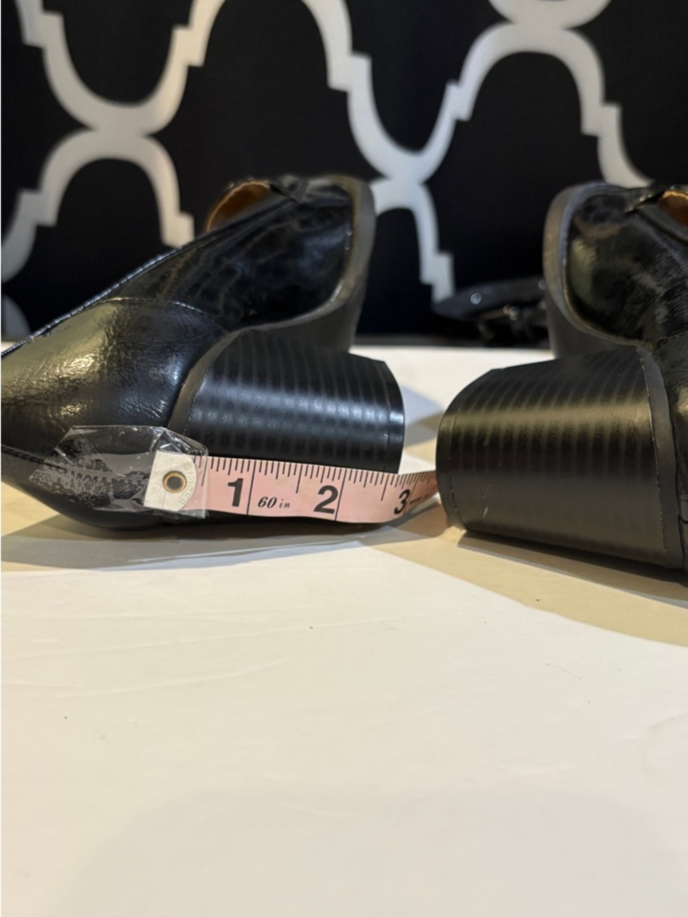 Life Stride BLK Patent Penny Loafers Comfort Work Career Teacher Shoes Like New - Picture 9 of 10